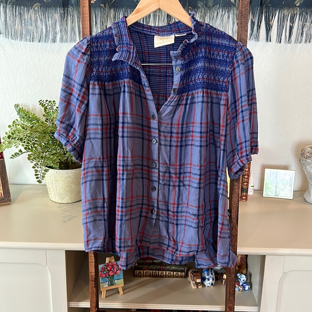 Maeve (Anthropologie) plaid top